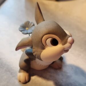 Disney Thumper From Bambie Figurine with Blue Flower